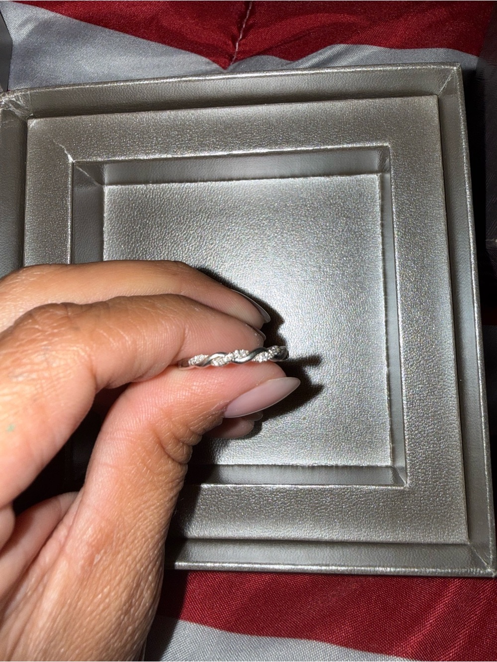 Neil Lane Twisted Diamond Accent Ring in White - Picture 4 of 6